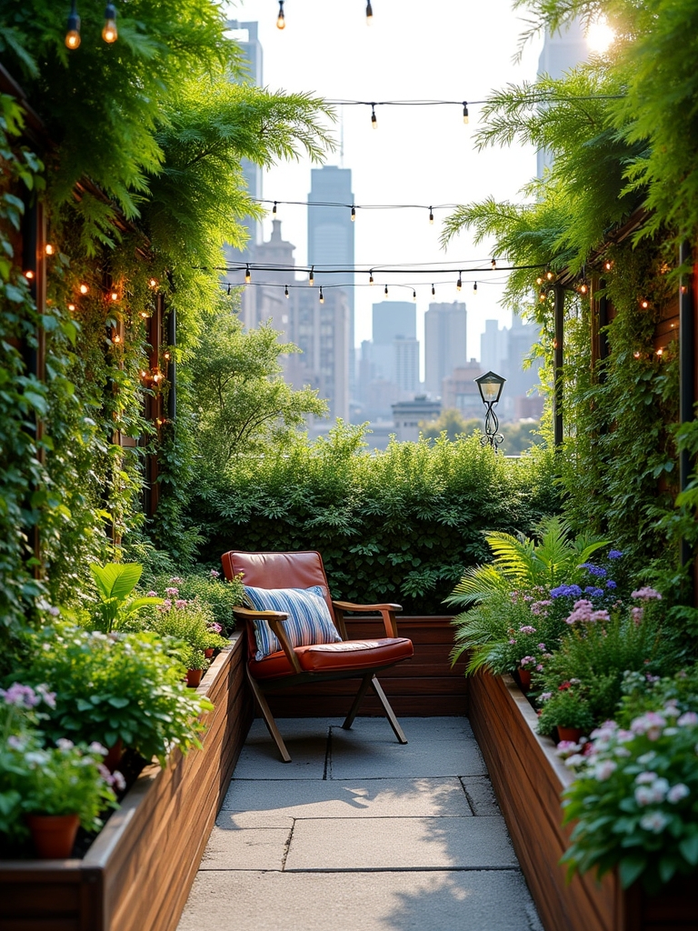 lush patio plant layering
