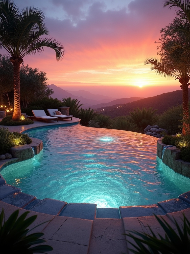 luxurious backyard relaxation retreat