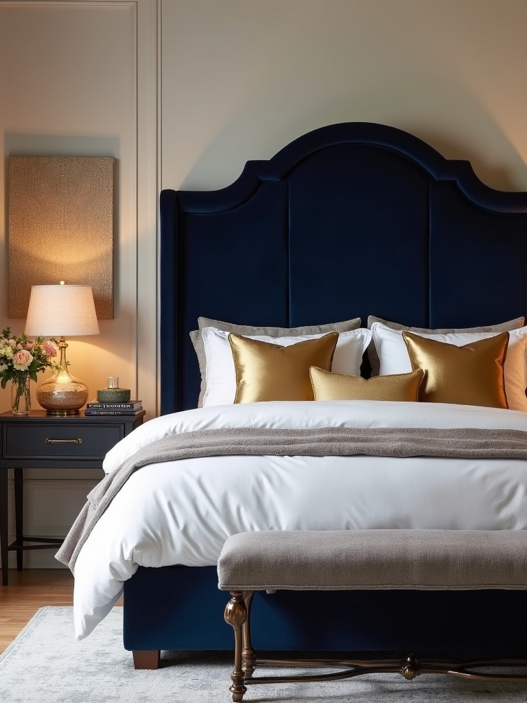 luxurious statement headboard styles