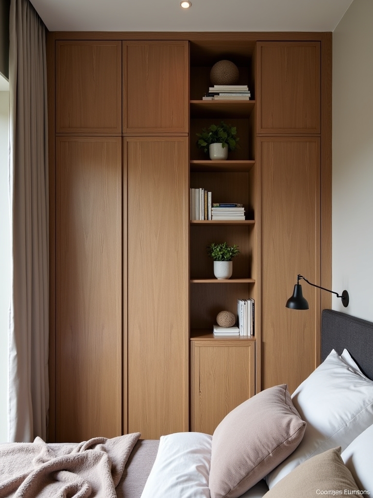maximize bedroom vertical storage