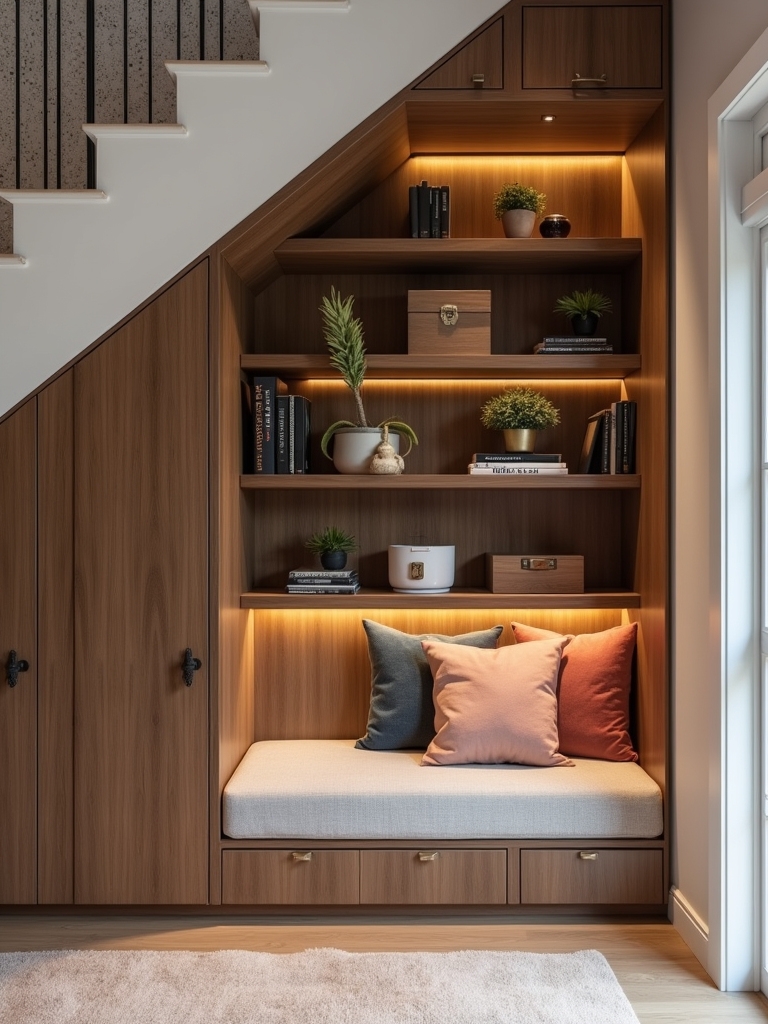 maximizing under stairs storage solutions