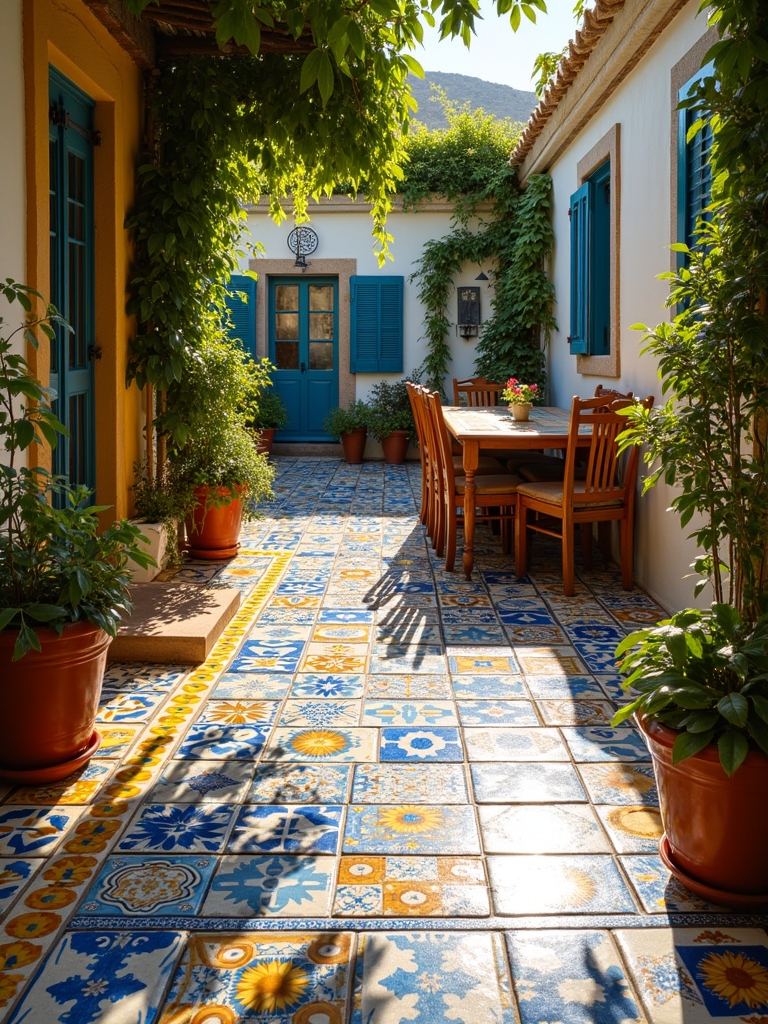 mediterranean outdoor tile aesthetics