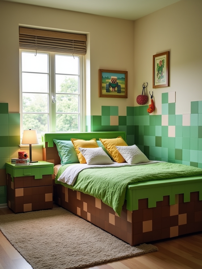 minecraft themed block furniture
