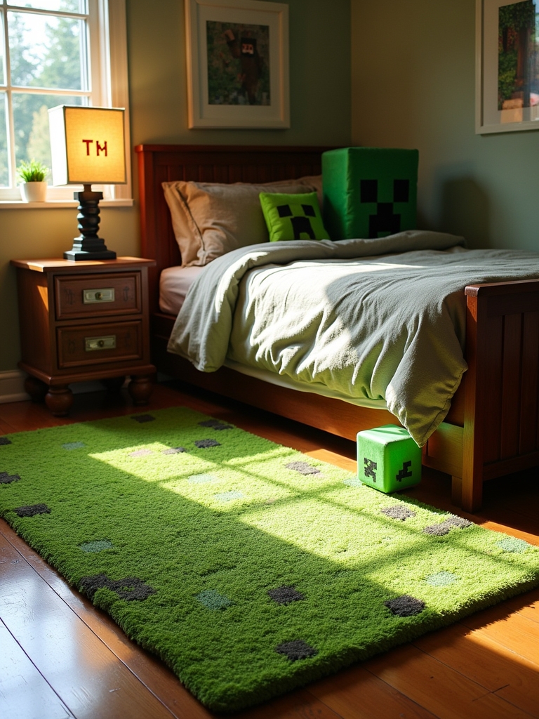 minecraft themed rug designs