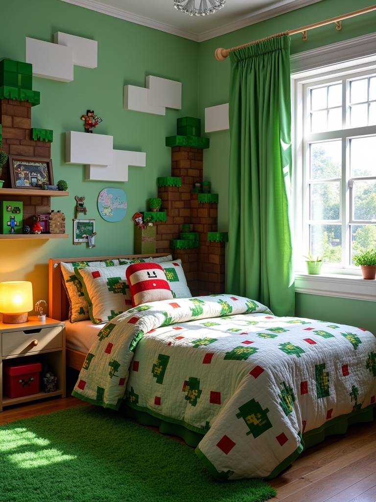 minecraft themed wall decals