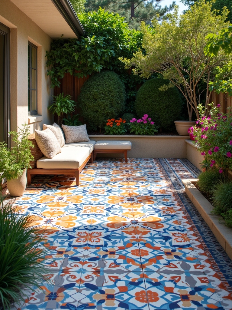 mixed patterns for patios