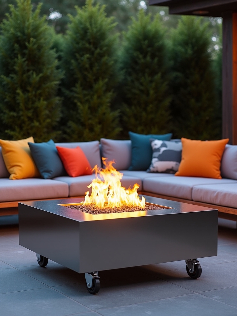 mobile outdoor fire pit