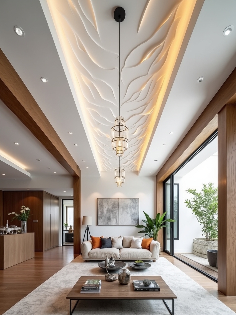 modern spacious ceiling designs
