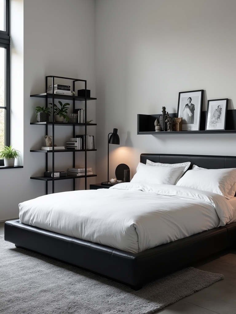 monochrome bedroom design ideas