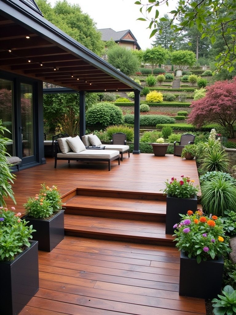 multi level outdoor relaxation zones