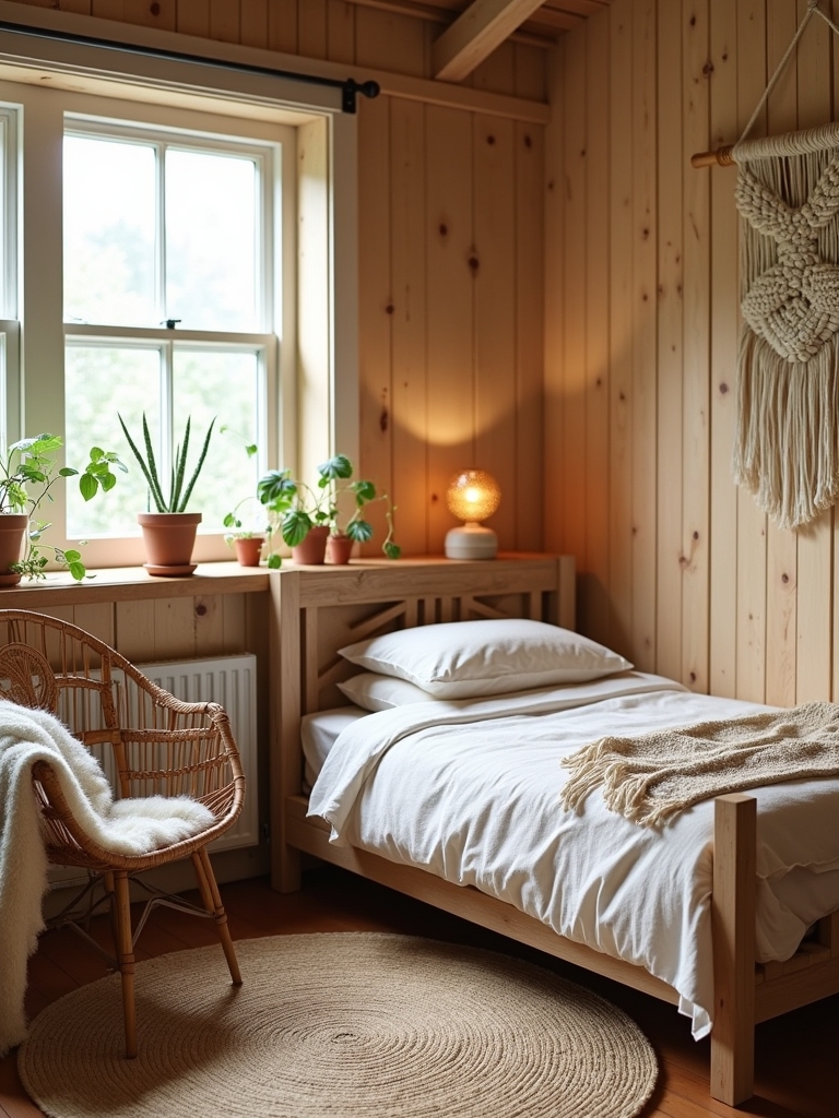 natural materials for bedroom