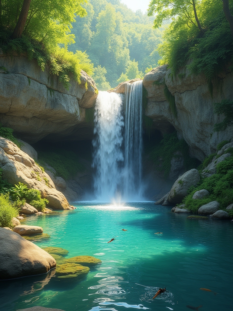 natural serene water feature