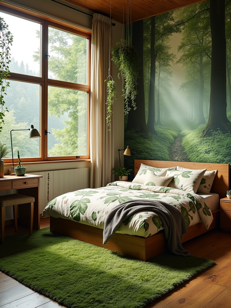 nature inspired bedroom retreat