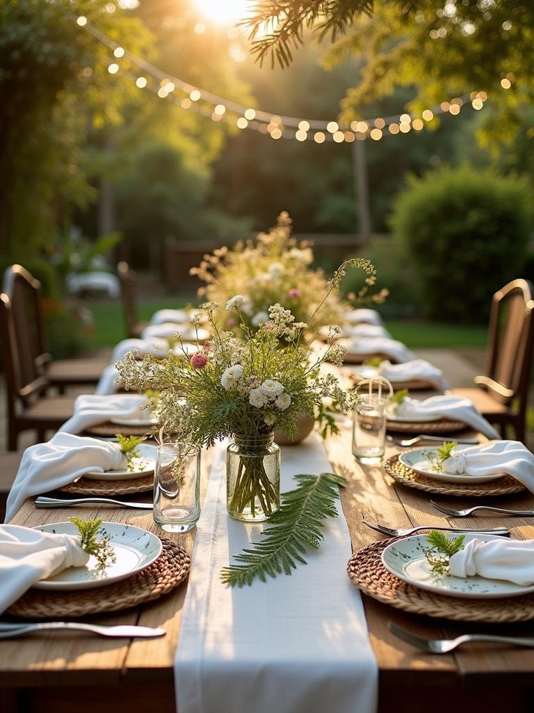 nature inspired dining centerpieces