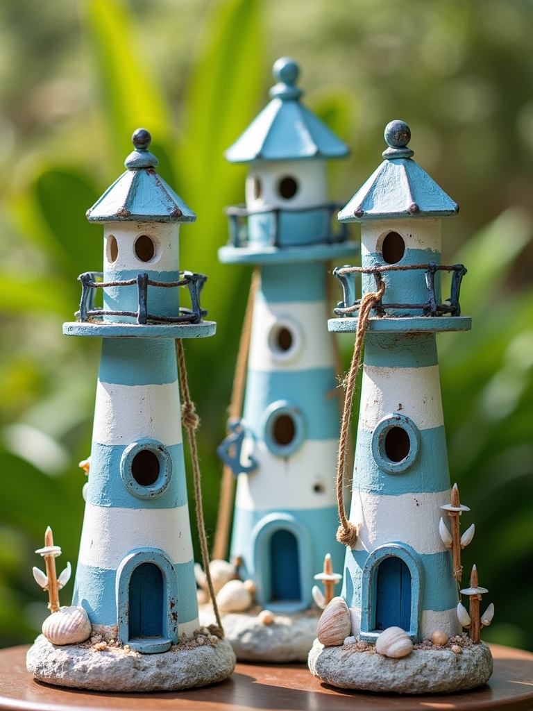 nautical birdhouse garden decor