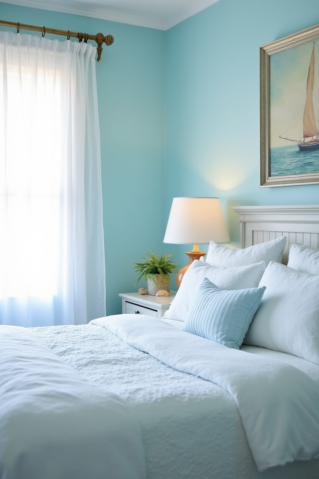 nautical themed serene bedroom escape