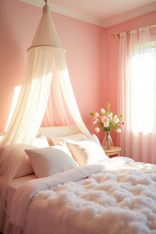 ombre pink wall transformation
