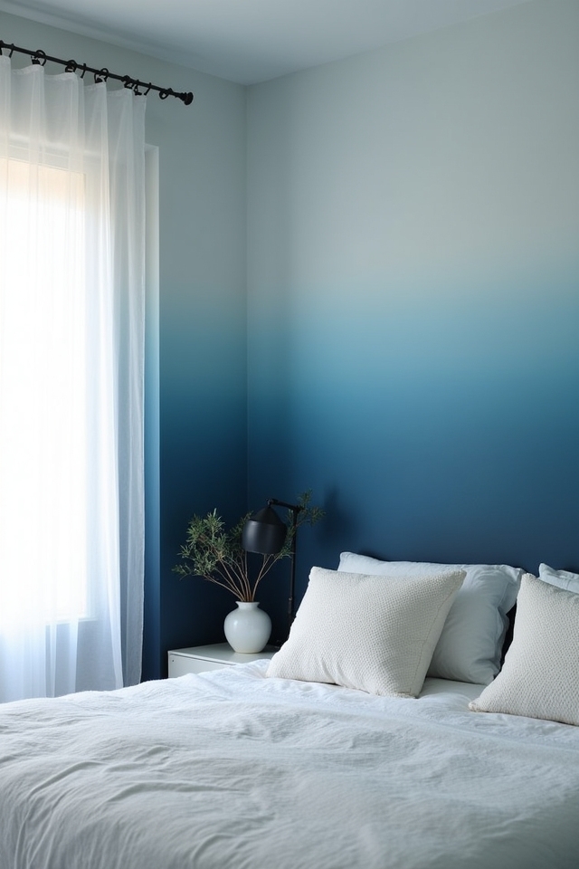 ombre wall color technique