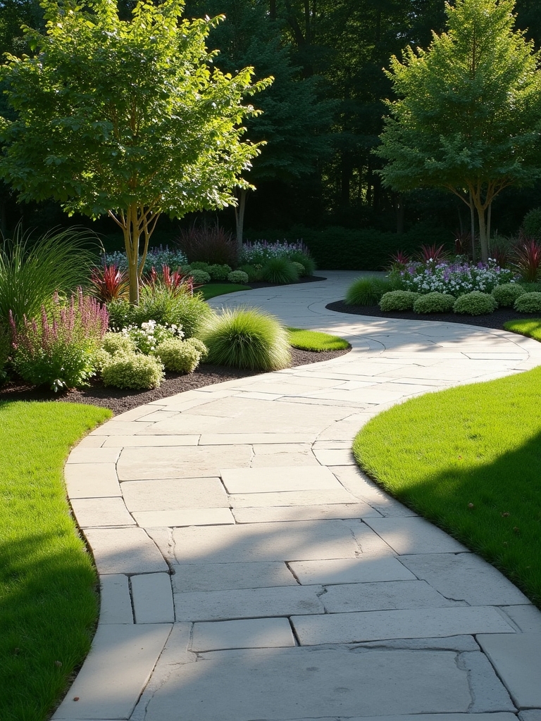 organic landscape patio design