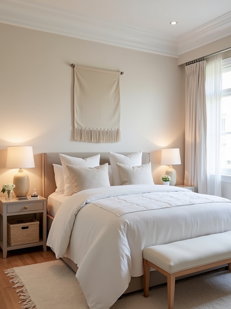 organized and clutter free bedroom