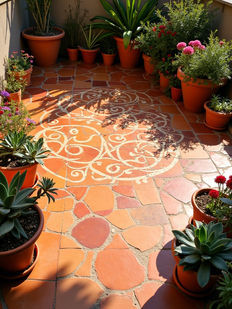 outdoor mosaic design techniques