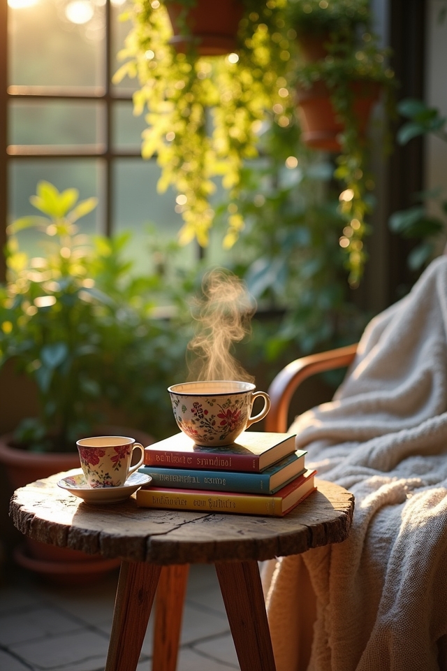 patio side table decor