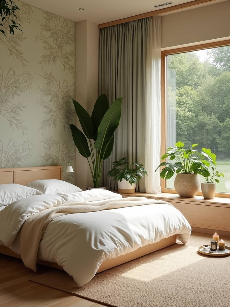 peaceful zen meditation space