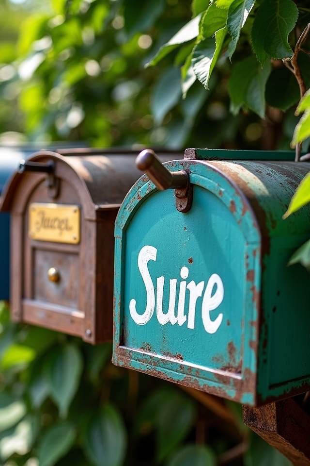personalized mailbox nameplates design
