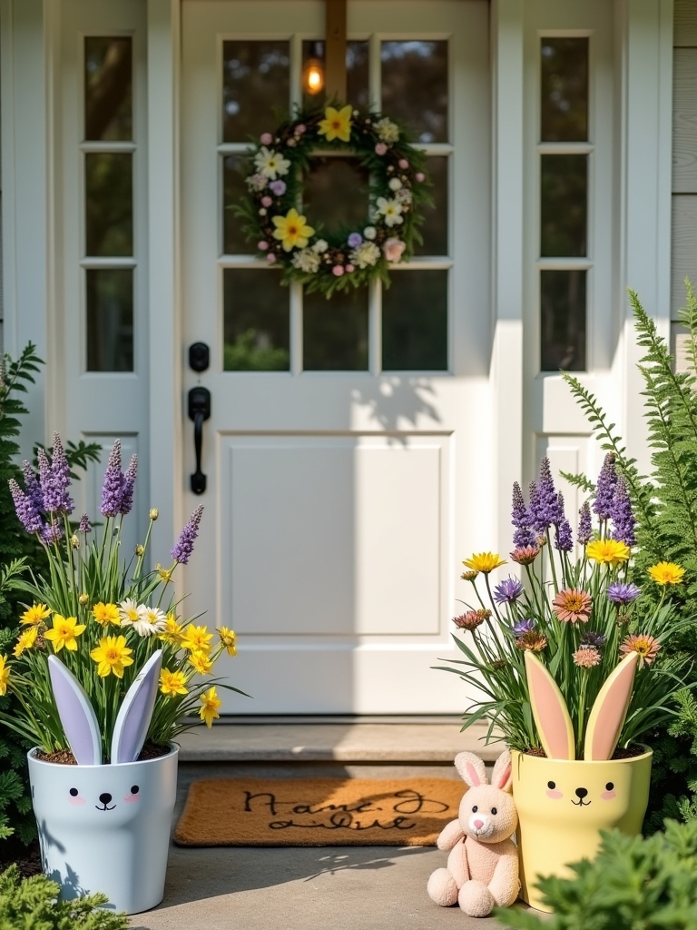 playful bunny planter ideas