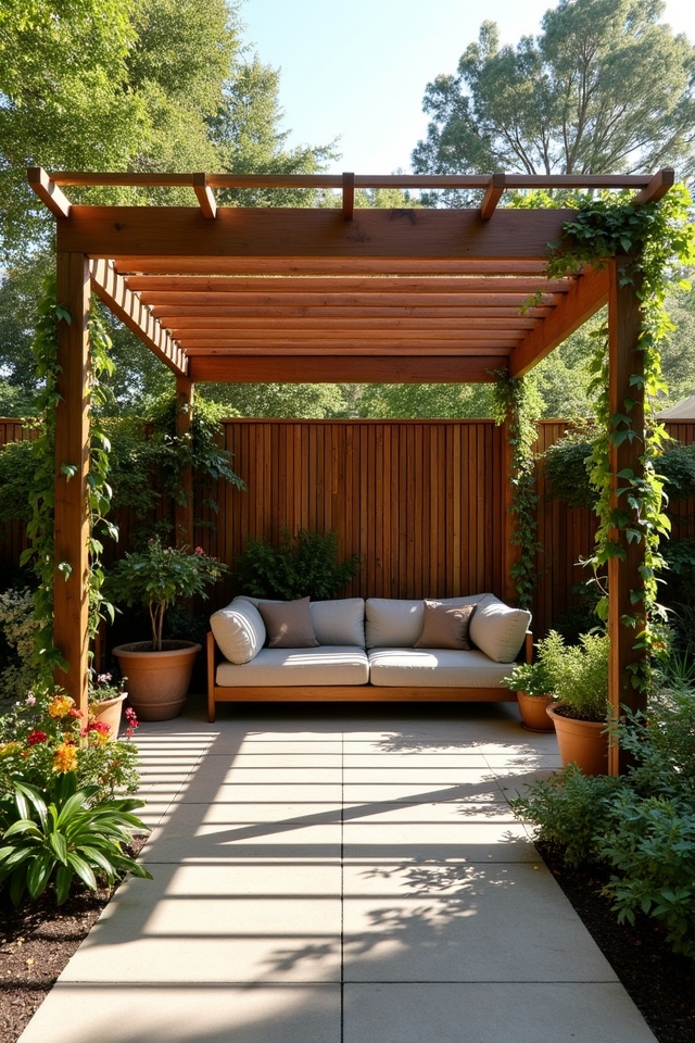 private pergola retreat ideas