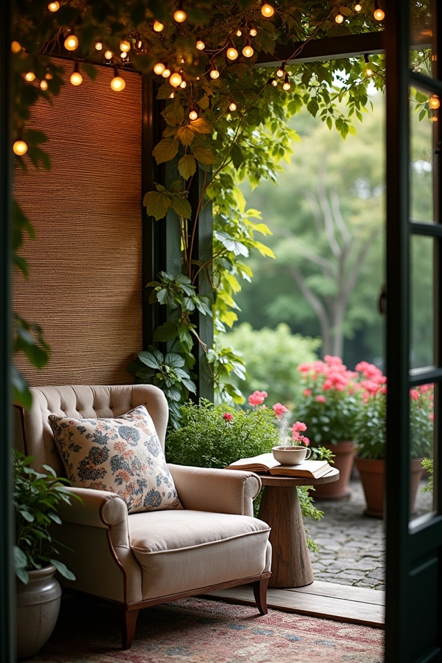 quiet reading nook setup