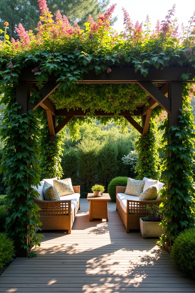 rooftop garden pergola retreat