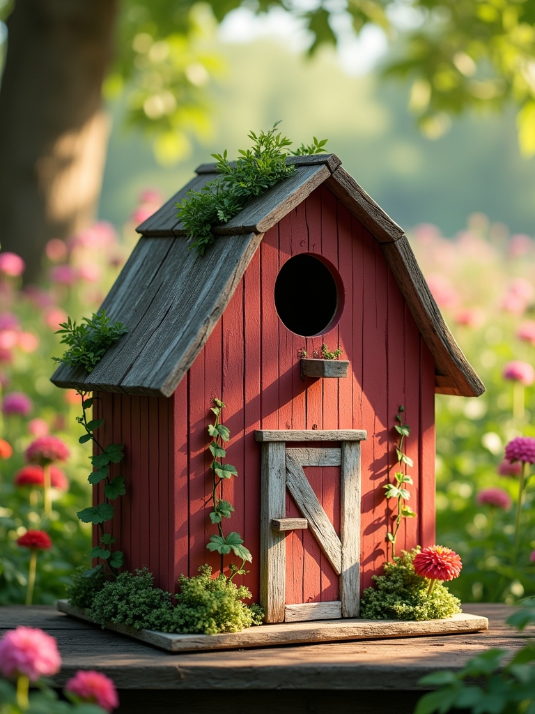 rustic birdhouse garden charm