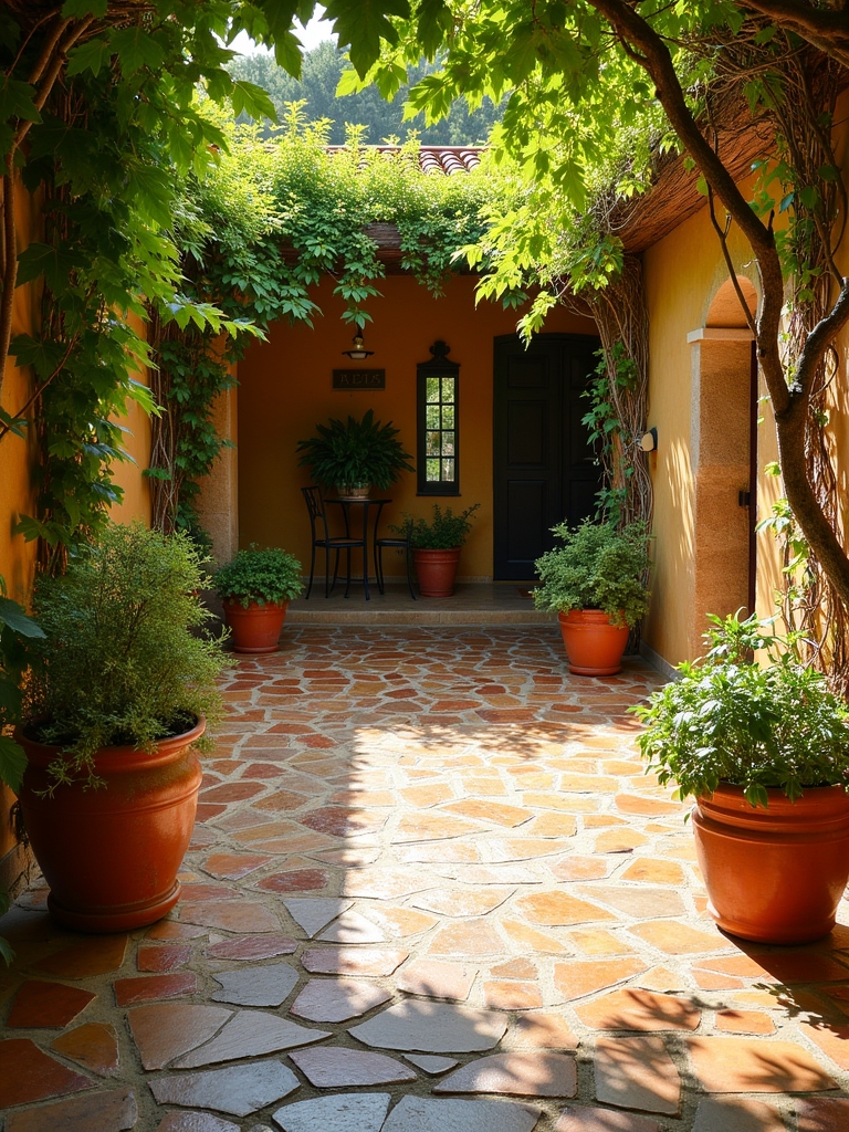 rustic flagstone patio options