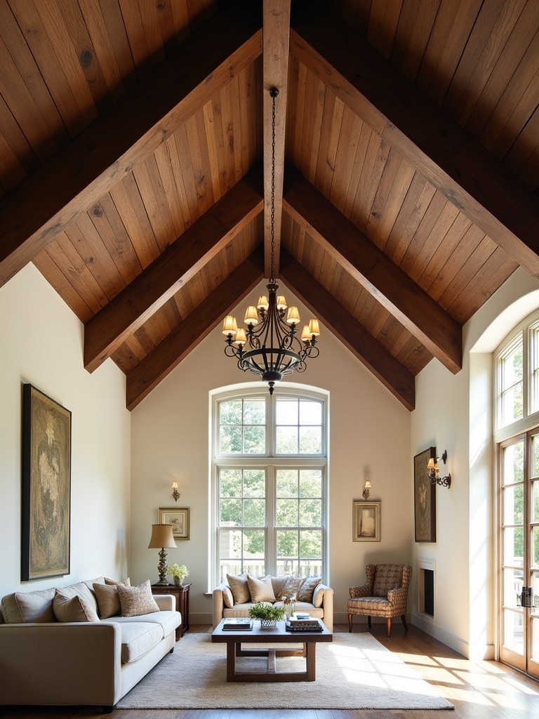 rustic wooden beam transformation