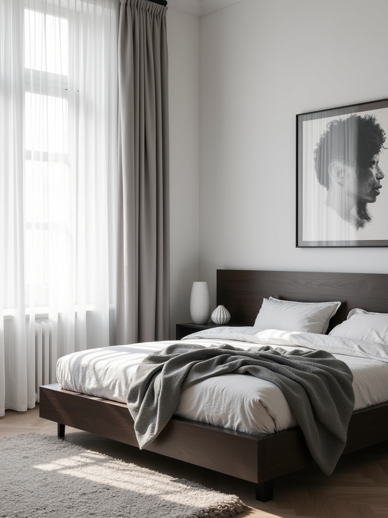 scandinavian minimalist bedroom design