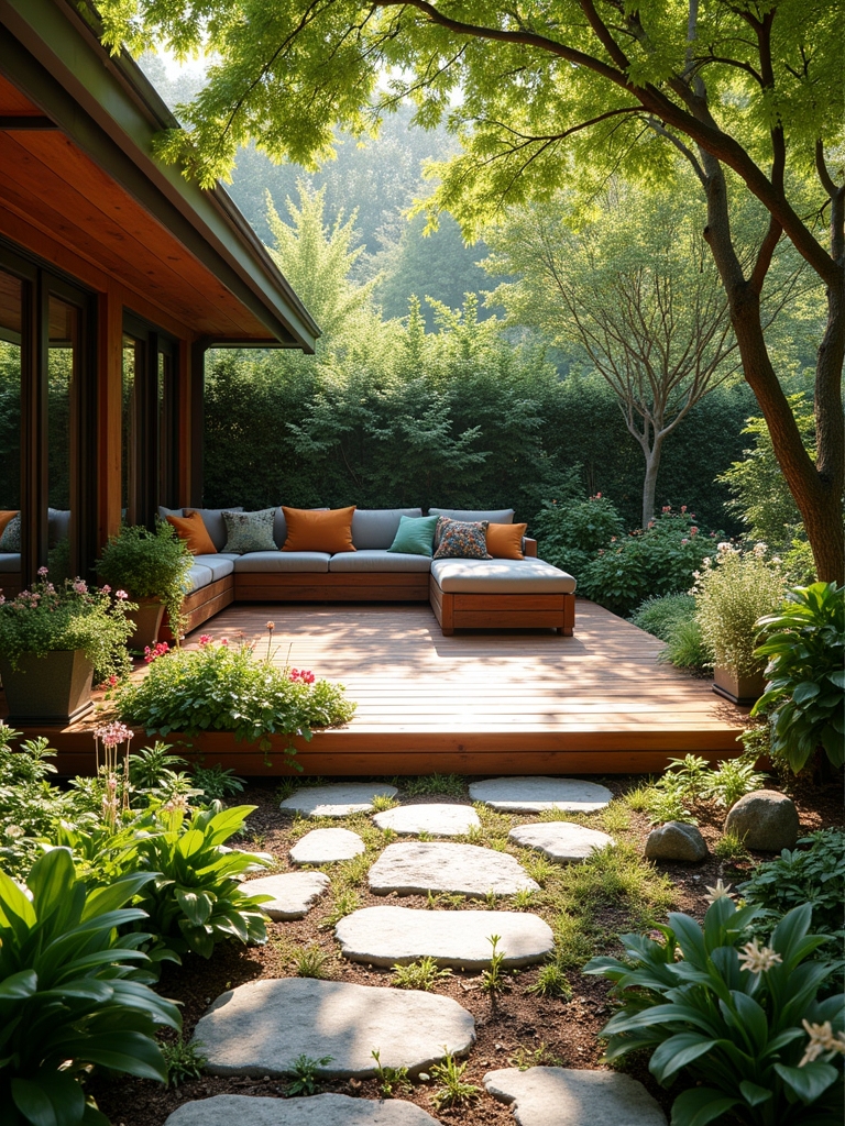 seamless garden deck integration