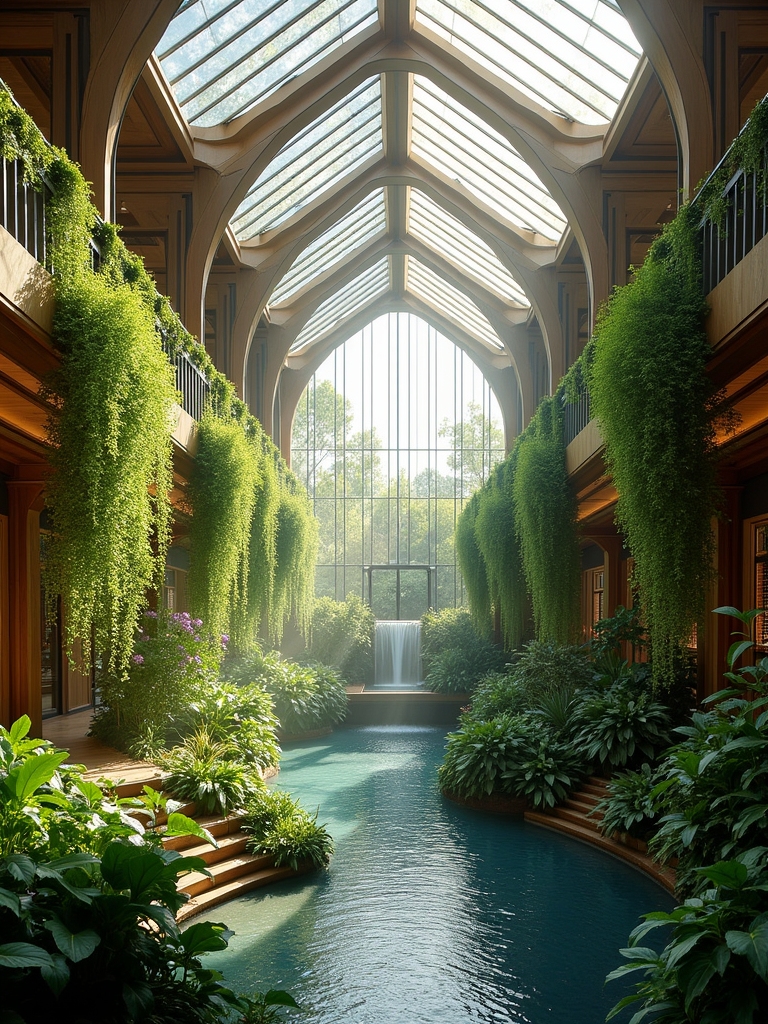 serene indoor garden design