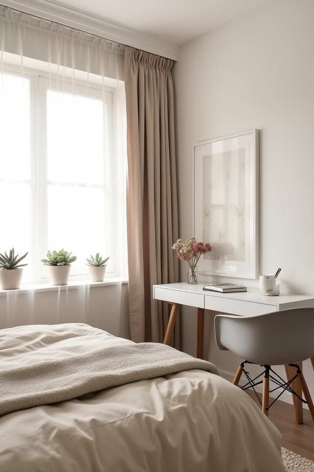 serene minimalist bedroom design