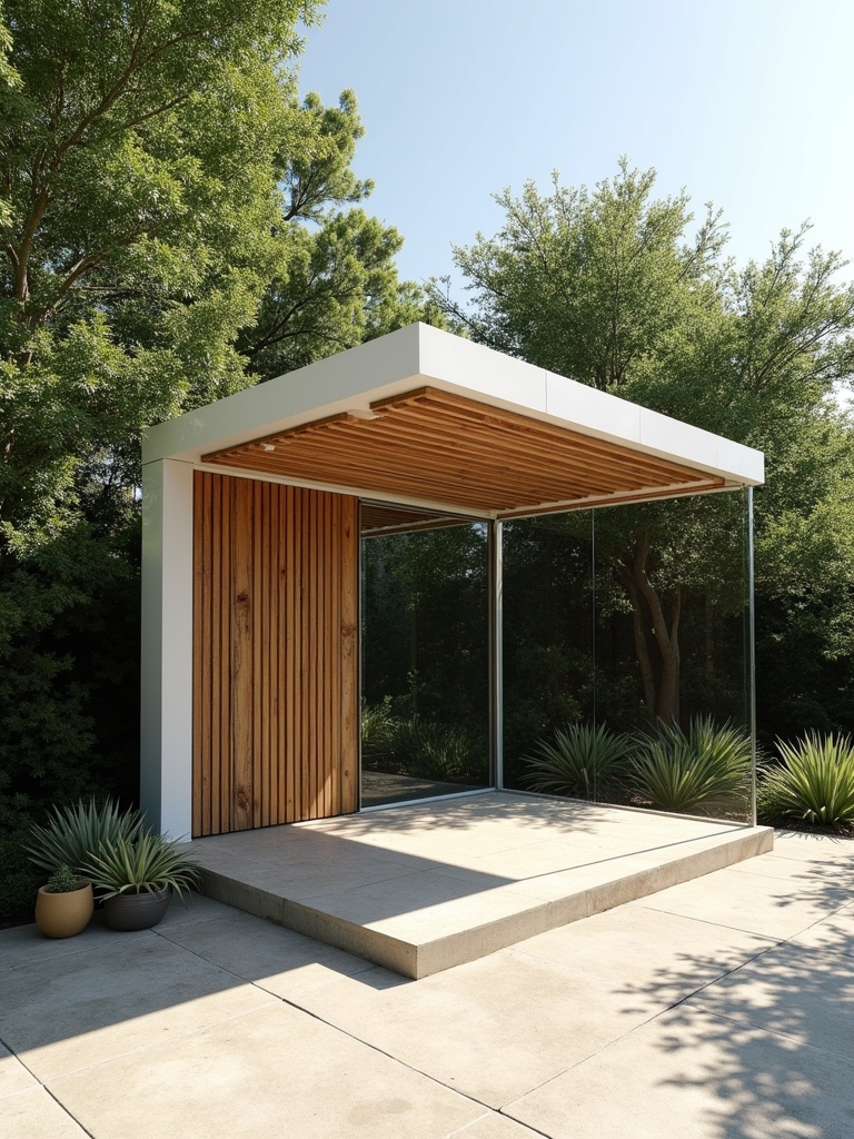 sleek functional outdoor retreats