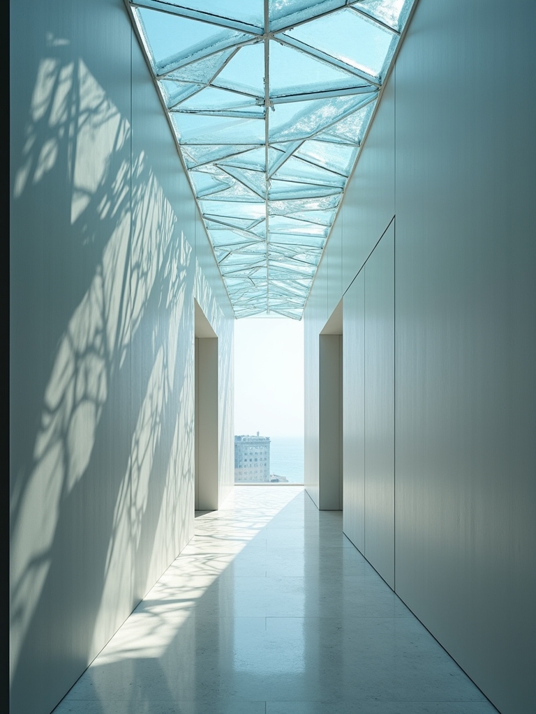 sleek glass ceilings enhance elegance
