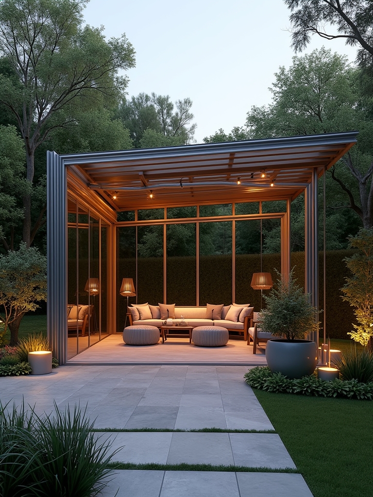 sleek modern outdoor retreats