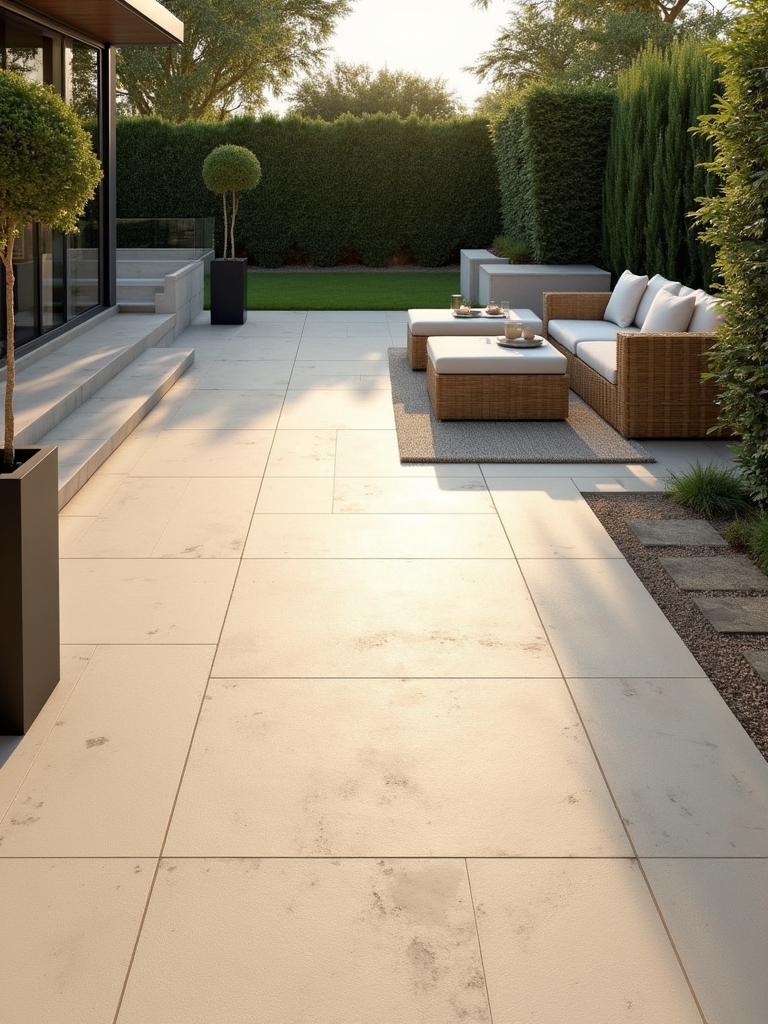 sleek versatile outdoor slabs