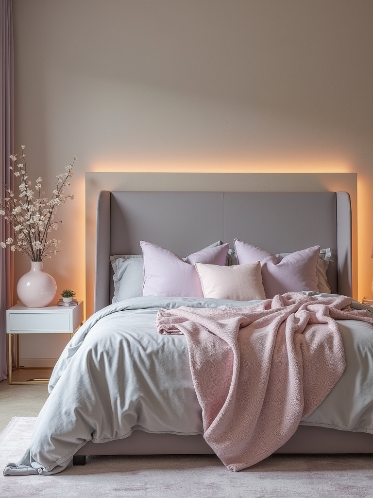 soft grey pastel decor