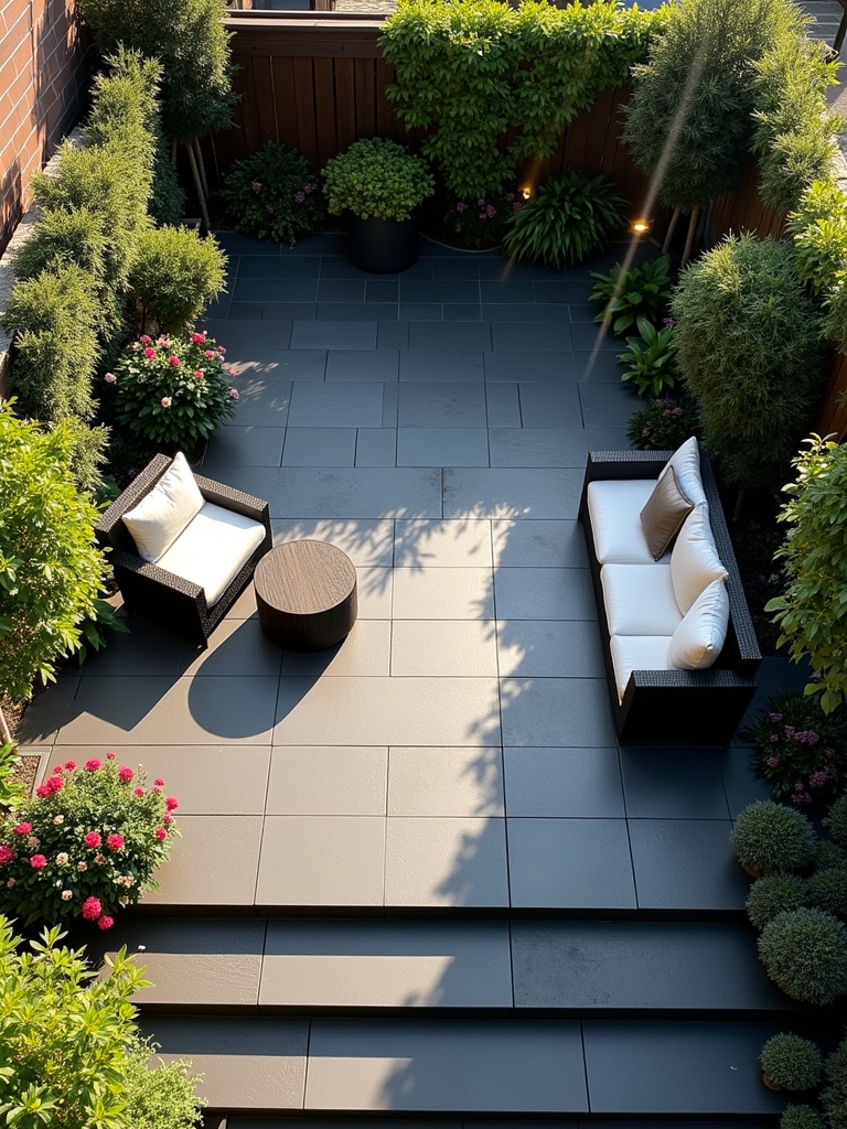 sophisticated outdoor cement tiles