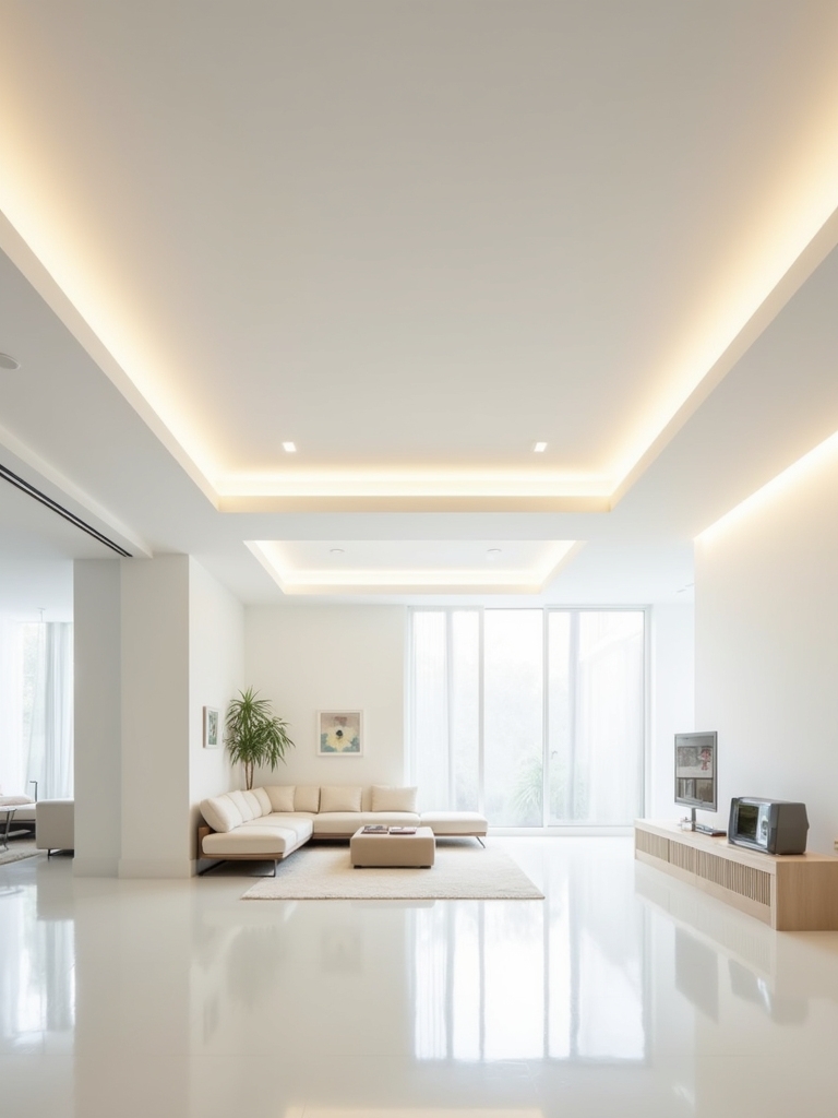 spacious seamless minimalist living