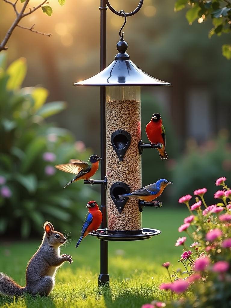 squirrel resistant bird feeders