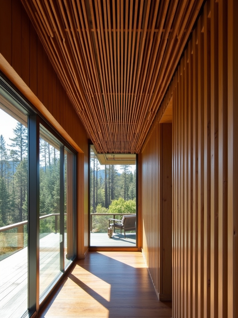 stunning wood slat ceilings
