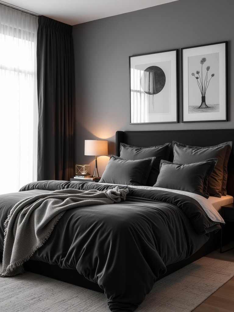 stylish grey and black combination