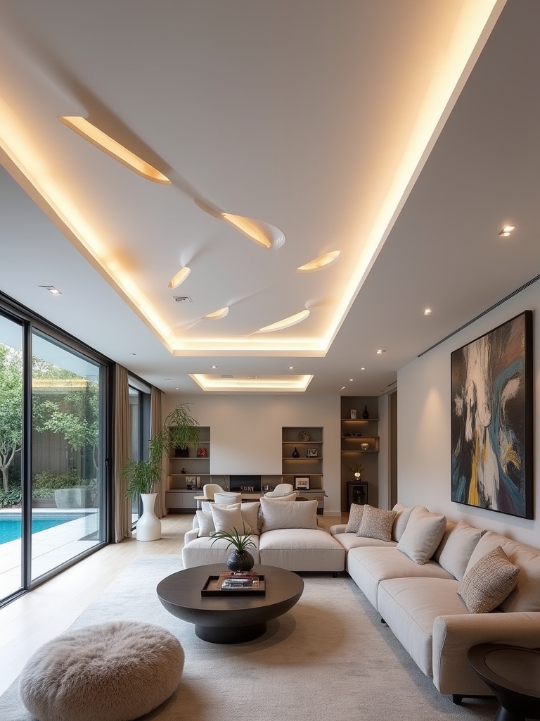 stylish minimalist living room